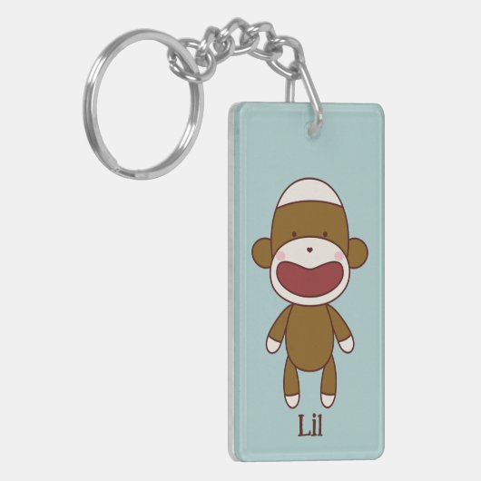 Lil the Sock Monkey Acrylic Keychain キーホルダー (正面左)