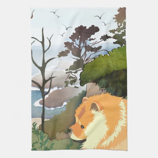 LIL WEATHER CHOW – キッチンタオル (縦)