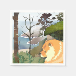 LIL WEATHER CHOW -紙ナプキンス スタンダードカクテルナプキン