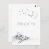 Lil Wolf Daydreamingポストカード ポストカード (正面/裏面)