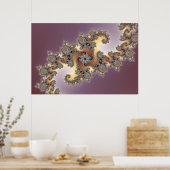 Lila – フラクタルポスター ポスター (キッチン)