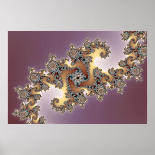 Lila – フラクタルポスター ポスター (正面)