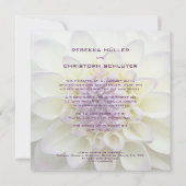 Lila Dahlie • Hochzeits-Einladung 招待状 (裏面)