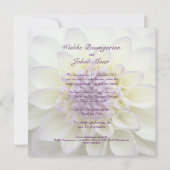 Lila Dahlie • Hochzeits-Einladung 招待状 (裏面)