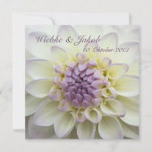 Lila Dahlie • Hochzeits-Einladung 招待状 (正面)