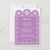 LILA MEXICAN PAPEL PICADOメニュー 案内状 (正面)