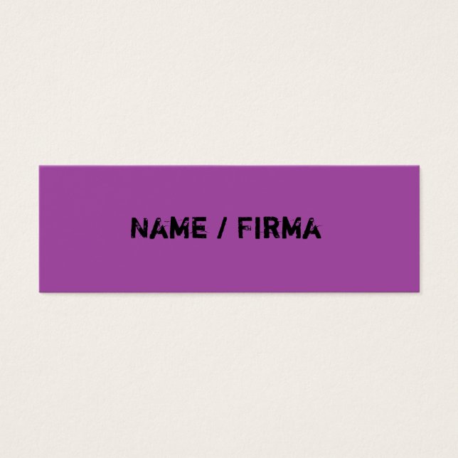 Lila - mini Visitenkarten (正面)