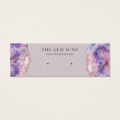 Lilac Agate Earring Mini Display Business Card (正面)