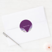 Lilac and Lavender Celebration Stickers ラウンドシール (封筒)