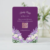 Lilac and Lavender RSVP Enclosure Card (スタンド正面)