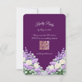Lilac and Lavender RSVP Enclosure Card (正面)