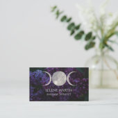 Lilac and Triple Moon business card 名刺 (スタンド正面)