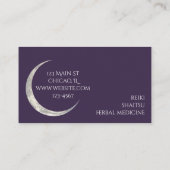 Lilac and Triple Moon business card 名刺 (裏面)