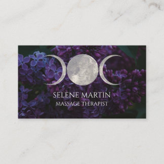 Lilac and Triple Moon business card 名刺