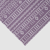 Lilac And White Modern Mudcloth  薄葉紙 (詳細)