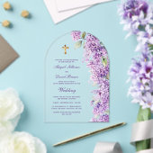 Lilac Arch Religious Wedding アクリル招待状 (インサイチュ (ウェディング))