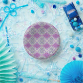 LILAC ARGYLE KNIT 7" ペーパーボウル (パーティー)