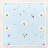 Lilac Bloomlets  ガラスコースター (正面)