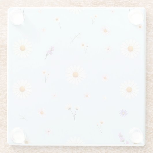 Lilac Bloomlets  ガラスコースター (裏面)