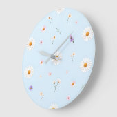 Lilac Bloomlets  ラージ壁時計 (傾斜)