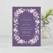 Lilac Blossom Garland Wedding 招待状 (スタンド正面)