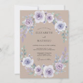 Lilac Blossom Wedding 招待状 (正面)