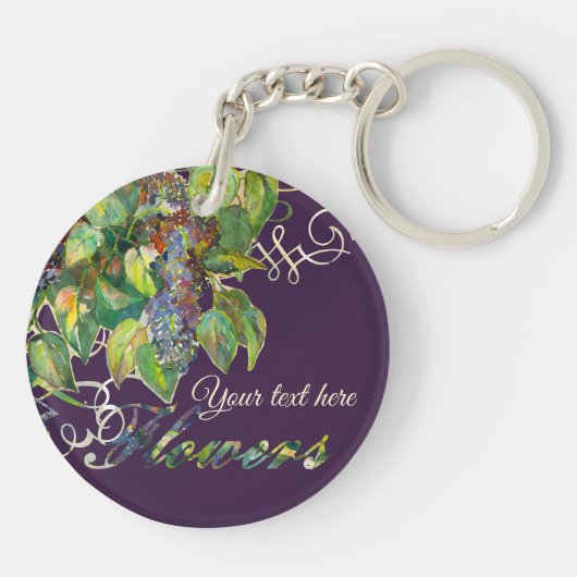 lilac blossoms キーホルダー (裏面)