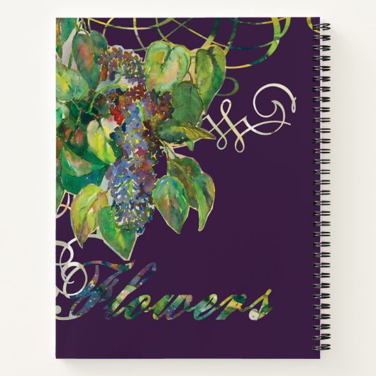 lilac blossoms Spiral Notebook ノートブック (裏面)
