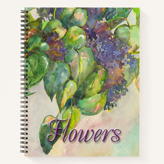 lilac blossoms Spiral Notebook ノートブック (正面)