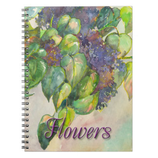 lilac blossoms Spiral Photo Notebook ノートブック