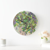 lilac blossoms Wall Clock ラージ壁時計 (ホーム)