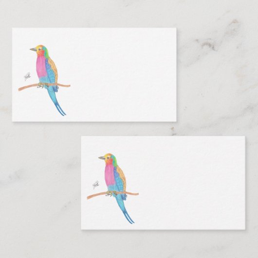 LILAC-BREASTED ROLLER 名刺 (正面/裏面)