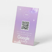 Lilac Business Review LInk QR Code 台座サイン (正面)
