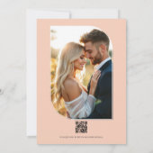 Lilac, Butter Yellow and Pale Coral Floral Wedding 招待状 (裏面)