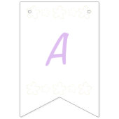 Lilac Cherry Blossom Birthday バンティングフラッグ (第3の旗)