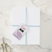 Lilac Cute Baby Elephant Valentine's Day   ギフトタグ (より糸付き)