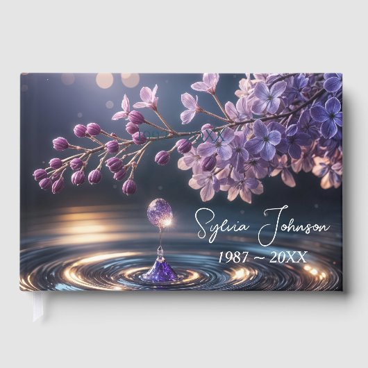 Lilac Dewdrop For Memorial Service ゲストブック (正面)