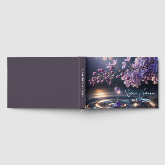 Lilac Dewdrop For Memorial Service ゲストブック (全面)