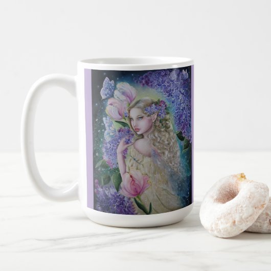 Lilac fairy mug コーヒーマグカップ (ドーナツ)