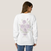 Lilac Floral Mothers day Sweatshirt スウェットシャツ (裏面フル)