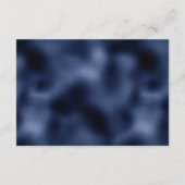 Lilac Floral Silver Navy Blue Foil Wedding Details エンクロージャーカード (裏面)