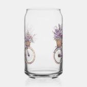 Lilac Floral Watercolor Bicycle ガラス缶 (左)