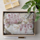 Lilac Flower Bird French Ornate Frame Decoupage    薄葉紙 (ギフト)