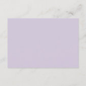 Lilac Flowers Flat Place Card (裏面)