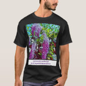 Lilac flowers in the botanical garden tシャツ (正面)