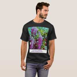 Lilac flowers in the botanical garden tシャツ