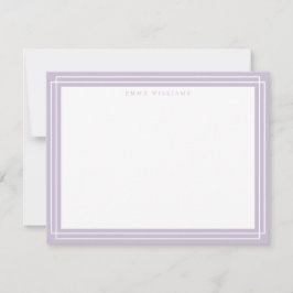 Lilac Frame Note Card 招待状