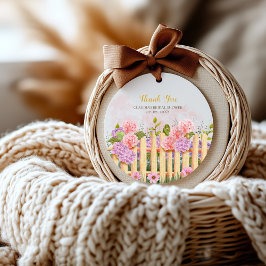 Lilac Fresh Off the Market Bridal Shower Thank You ラウンドシール