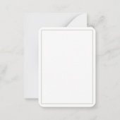 Lilac Garden Blooms — Thank You Card (Luxe Ivory,  ノートカード (裏面)