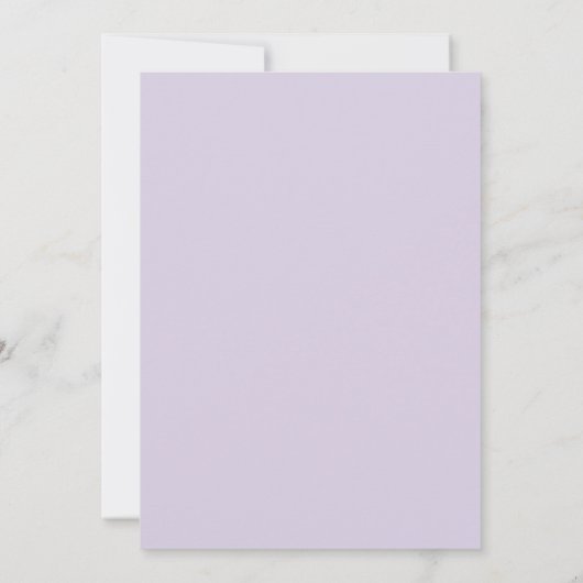 Lilac Gilded Botanical Wedding 招待状 (裏面)